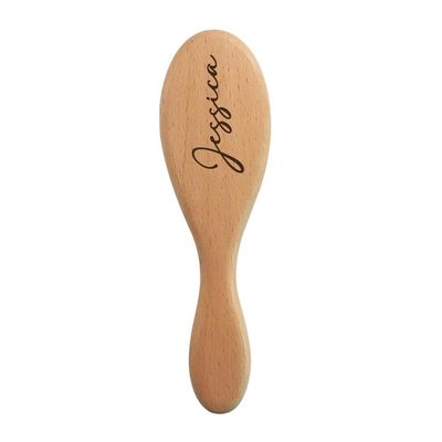 gorm Personalised Soft Wooden Baby Brush, Baby Gift, Baby Accessories, Wooden Brush, Baby Hair Accessories, Baby Hairbrush (FS,1PCS)