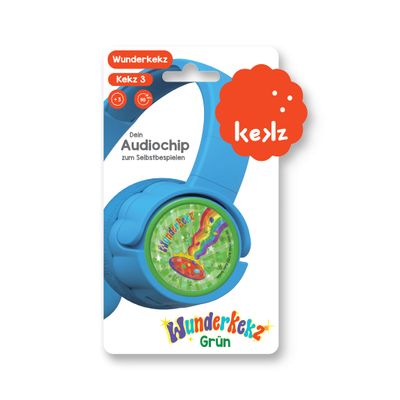 KEKZ Wunderkekz Green Kekz Audio Chip for Cookie Listener to Play Yourself - Fill Your New Wunderkekz with up to 90 Minutes of Your Favourite Stories, Fairy Tales or Songs