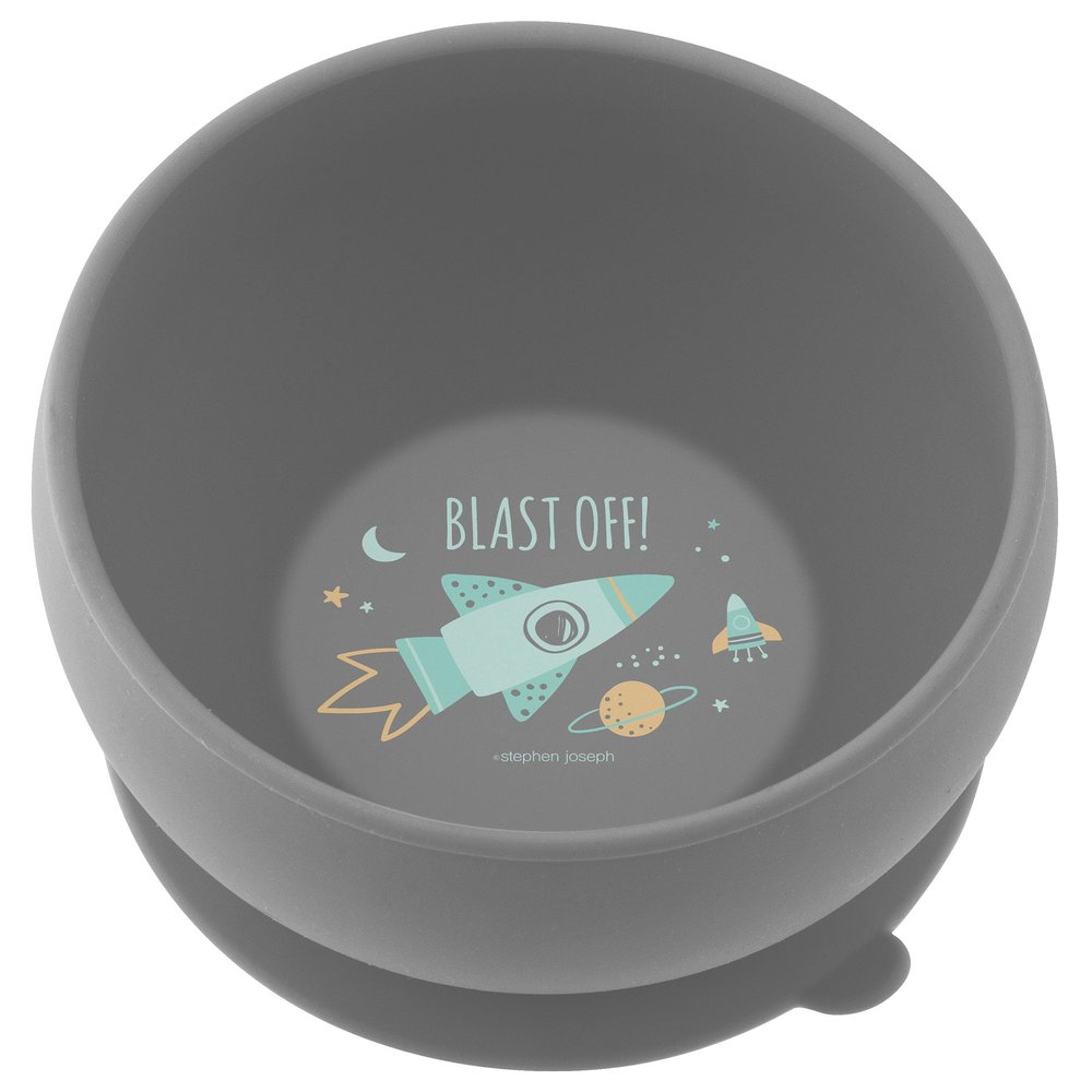 Stephen Joseph, Silicone Baby Bowls, Suction Bowl, Stay Put Suction Bowl, First Stage Self Feeding, Space
