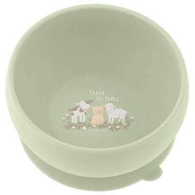 Stephen Joseph, Silicone Baby Bowls, Suction Bowl, Stay Put Suction Bowl, First Stage Self Feeding, Farm