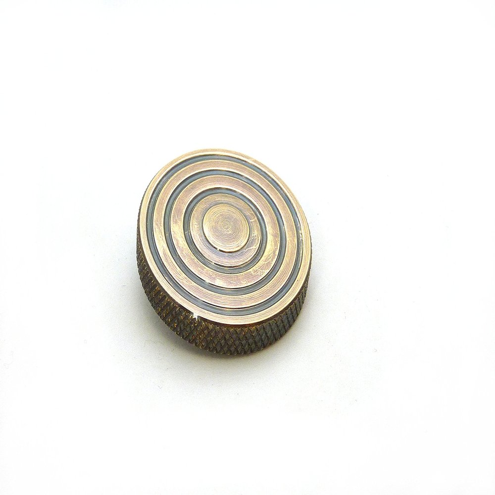 THE FLATTOP - AGED BRONZE HANDMADE EDC SPINNING TOP - MADE IN THE USA - Gifts for Men