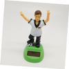2pcs Solar Dashboard Toys Solar Powered Dashboard Dancing Toys Football Player Car Ornament Solar Bobblehead Figures Botines Car Interior Ornaments Cartoon view 2
