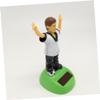 2pcs Solar Dashboard Toys Solar Powered Dashboard Dancing Toys Football Player Car Ornament Solar Bobblehead Figures Botines Car Interior Ornaments Cartoon view 3