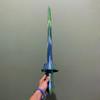 3D Printing Gravity Retractable Sword Creative Decompression Super Healing Tricky Toy Boys and Girls Toys. (B) view 1