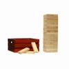 Tailgating Pros Premium Giant Toppling Timbers with Stained Wooden Crate  Jumbo Outdoor Yard Game, Tower Grows to Over 5 Feet! Optional Tipsy Stickers Available! view 1