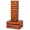 Tailgating Pros Premium Giant Toppling Timbers with Stained Wooden Crate  Jumbo Outdoor Yard Game, Tower Grows to Over 5 Feet! Optional Tipsy Stickers Available! view 4