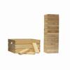 Tailgating Pros Premium Giant Toppling Timbers with Natural Wooden Crate Jumbo Outdoor Yard Game, Tower Grows to Over 5 Feet!  Optional Tipsy Stickers Available! view 1