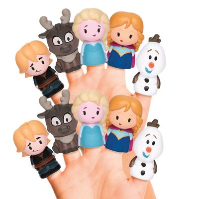 Disney Frozen Bath Finger Puppets, 10 Pc Party Favors, Educational Play, Bath & Pool Toys, Story Time, Beach Fun, Stocking Stuffer