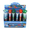 TINYMILLS 24 Pcs Transportation Vehicles and Construction 2 in 1 Stackable Stacking Crayon with Extra Stamper Topper, Kids Party Favors, Goodie Bag Stuffers, Classroom Rewards, Prizes view 1