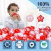 STARBOLO Ball Pit Balls - 100pcs Crush Proof Plastic Children's Toy Balls Macaron Bear Ocean Balls for Birthday Parties Games Pool, 2.2'' Balls, 2.55'' Stars  view 3