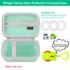Elonbo Carrying Case for Blinger Dazzling Starter Kit, Blinger Kids Glam Collection Starter Kit Storage Bag, Kids Hair Styling Tool Travel Organizer Holder, Pocket fits Gems Rhinestones, Light green view 2