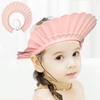 Baby Shower Cap Bath Visor Protection Silicone Adjustable Safe Shower Bathing Cap for Infants Toddler Baby Kids Children (6 Months-12 Years old/15.8-22.8In, Pink) view 1