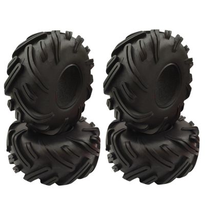 4PCS RC Rock Crawler 2.2 Inch Tires Soft 140mm Tyre with Foams for Axial for Wraith RR10 SCX10 for Jeep Wrangler TRX-4 TRX4 2.2 Wheel Modification Accessories