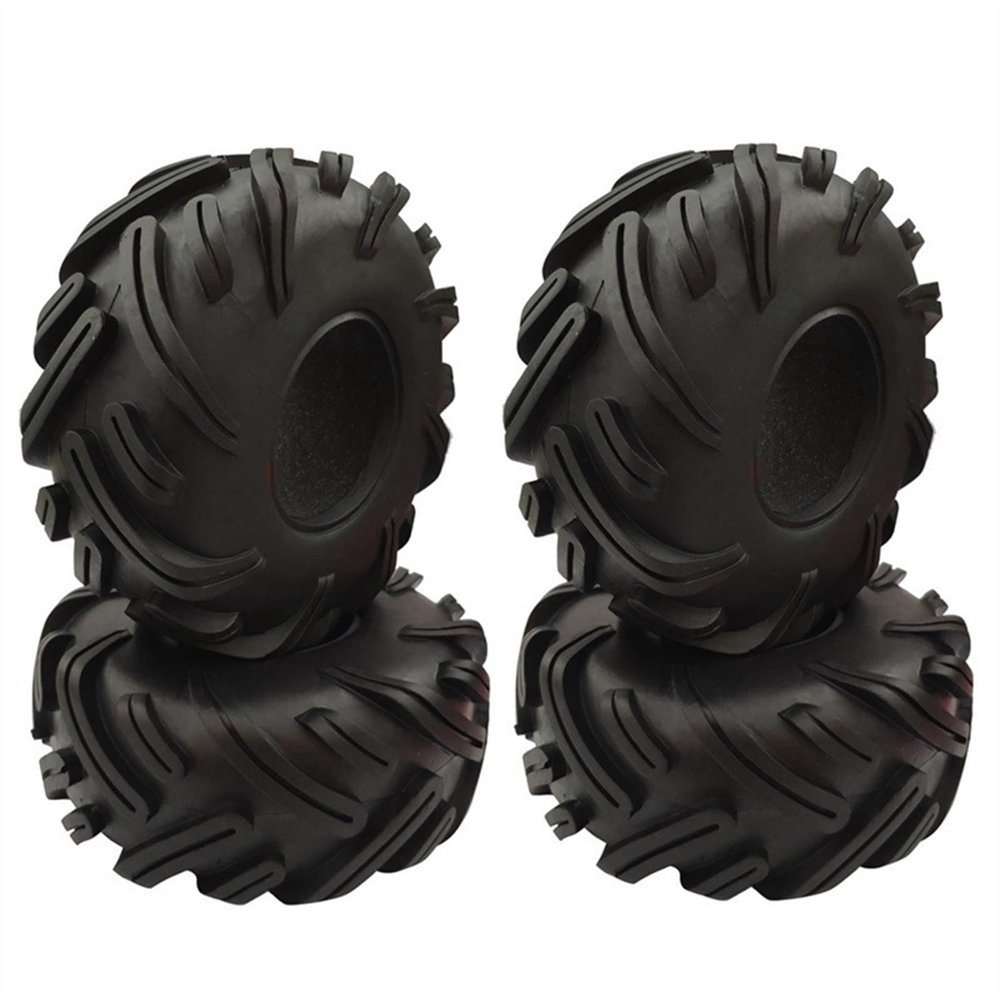 4PCS RC Rock Crawler 2.2 Inch Tires Soft 140mm Tyre with Foams for Axial for Wraith RR10 SCX10 for Jeep Wrangler TRX-4 TRX4 2.2 Wheel Modification Accessories