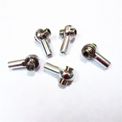 10PCS M3 Ball Head Holder Adjustable Steering Tie Rod Length Link Rod End RC Hobby Model for 1:10 RC Climbing Car Upgrade Parts Modification Accessories (Color : Silver 10pcs)