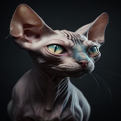 Jigsaw Puzzle 1000 Pieces Puzzle for Adults, Strange Sphynx Cat Minimalist Style Puzzle Puzzle Game, Puzzle Toys Wonderful Puzzle Gifts and Birthday Gift 20 * 28.8 inch