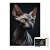 Jigsaw Puzzle 1000 Pieces Puzzle for Adults, Strange Sphynx Cat Minimalist Style Puzzle Puzzle Game, Puzzle Toys Wonderful Puzzle Gifts and Birthday Gift 20 * 28.8 inch view 2