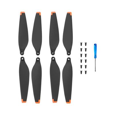 2 Pairs Propellers Blade for DJI MINI 3,Drone Propellers Low Noise Spare Blades Drone Quadcopter Accessory Replacement (Orange Trim)
