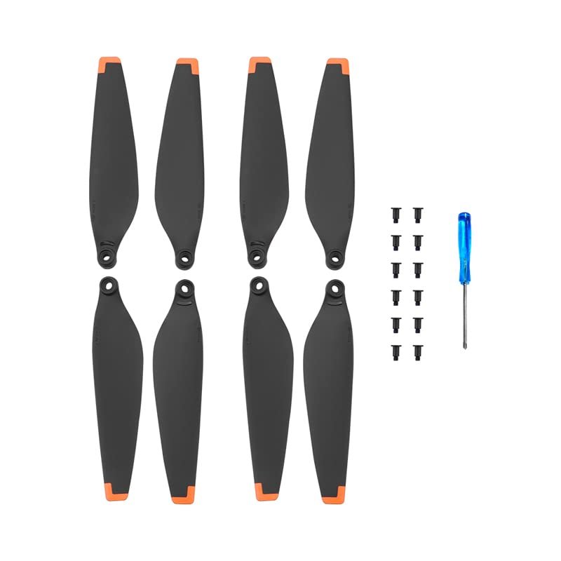 2 Pairs Propellers Blade for DJI MINI 3,Drone Propellers Low Noise Spare Blades Drone Quadcopter Accessory Replacement (Orange Trim)