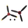 JIAFANRC Propeller Full Set 3 Blade P7611304 for VOLANTEX RC Plane 761-13 P40 400mm,2pcs view 1