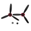 JIAFANRC Propeller Full Set 3 Blade P7611304 for VOLANTEX RC Plane 761-13 P40 400mm,2pcs view 2