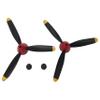 JIAFANRC Propeller Full Set 3 Blade P7611304 for VOLANTEX RC Plane 761-13 P40 400mm,2pcs view 3
