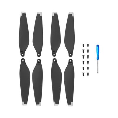 2 Pairs Propellers Blade for DJI MINI 3,Drone Propellers Low Noise Spare Blades Drone Quadcopter Accessory Replacement (Silver Trim)