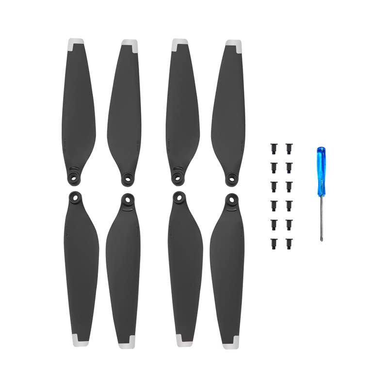 2 Pairs Propellers Blade for DJI MINI 3,Drone Propellers Low Noise Spare Blades Drone Quadcopter Accessory Replacement (Silver Trim)