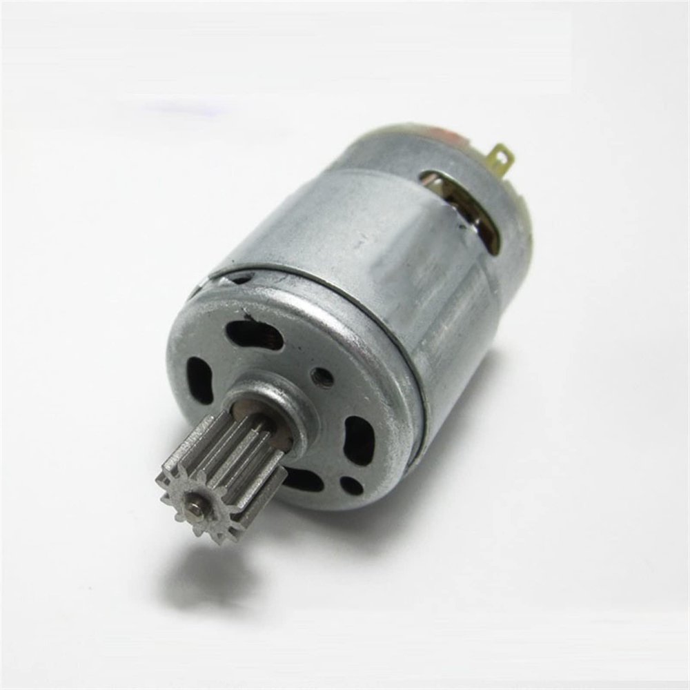 ELLANA Electric Replace 1pcs Kids Ride On Toys Motor Electric Screwdriver Hand Drill Motor DIY Toy Car Motor 12 Teeth 380 DC Motor 12V 15000RPM Gearbox Ride