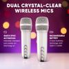 MASINGO Portable Mini Karaoke Machine for Kids and Adults with Dual Wireless Bluetooth Microphones, Animated LED Display, USB/Aux/MicroSD, Voice Effects, Fun Karaoke Toy for Girls and Boys, Animato S1 view 3