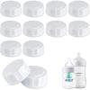 (12-PCs) Travel Bottle Caps Compatible with Avent Bottles, Bottle Lids Replacement White view 1