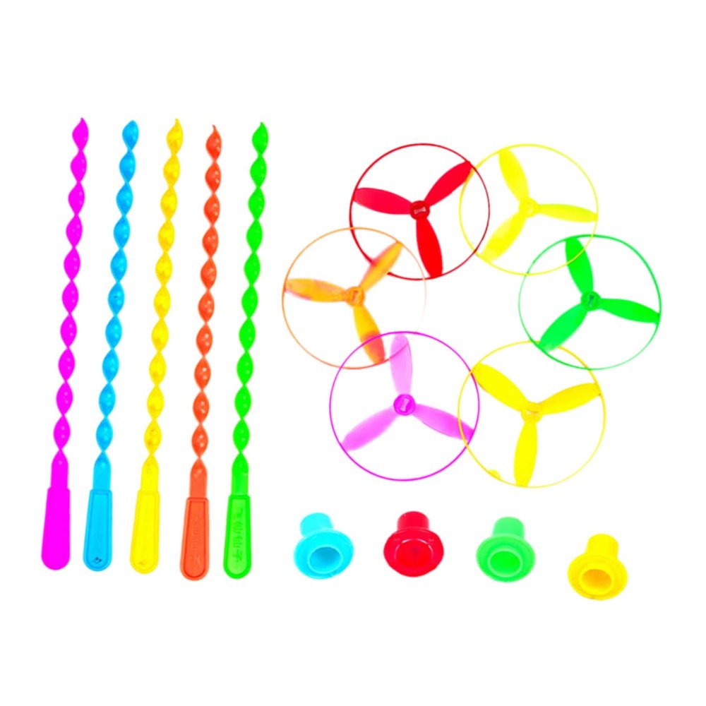 Interactive Boys and Girls' Bamboo Dragonfly Toys Rotating Toy for Children Random Color