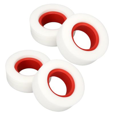 RC Tire Foam, RC Crawler Tire Foam Clear Color Double Stage Tear Resistant 4 Pieces Soft for 2.2 Inch Tires for 1/10 1/8 RC Crawler (Red)