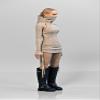 1/6 Scale Female Clothes,Female Hooded Sweater Dress Outfit Clothing for 12inch PH TBL JO Action Figure (Only Dress) view 4