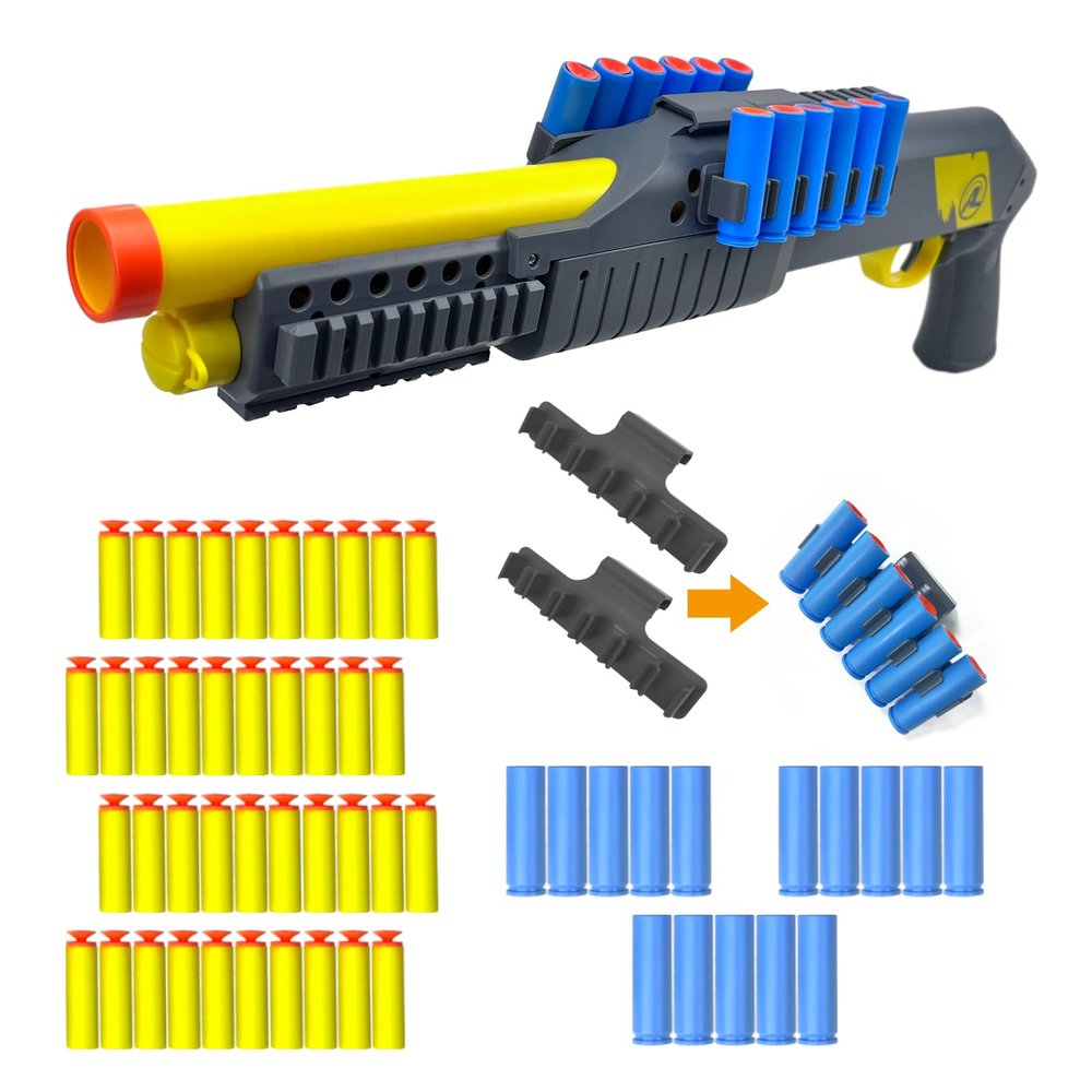 AGM MASTECH Lever Action Foam Blaster with Shell Ejecting Soft Dart Launcher for Adults & Teens 14+, Tactical Simulation Cosplay Prop with Safety Switch