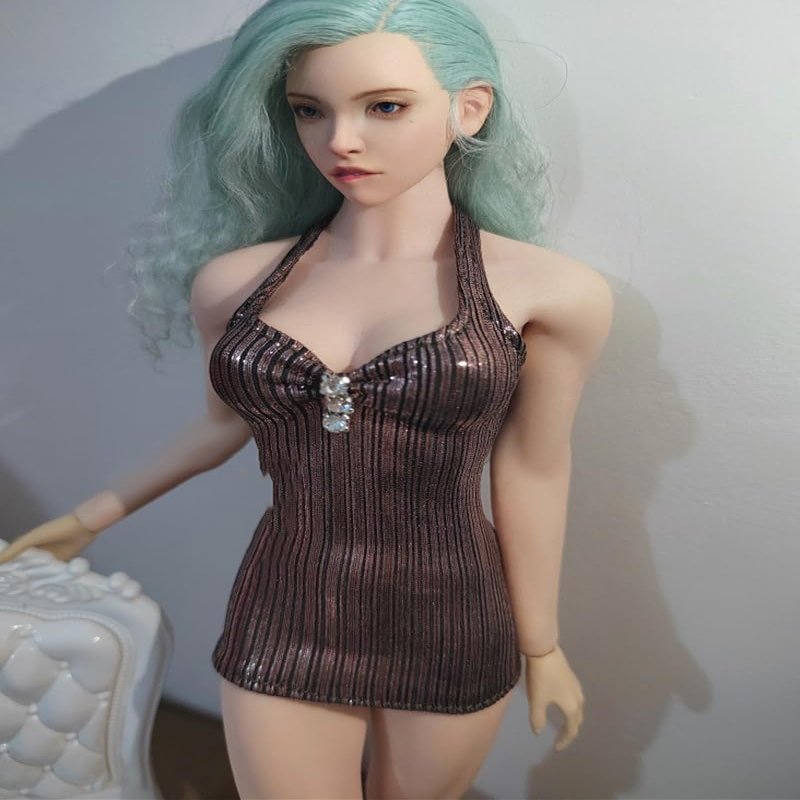 1/6 Scale Female Clothes,Female Dress Long Skirt Clothes for 12inch PH TBL JO Action Figure Body (G)
