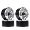 4PCS 171g/pcs Heavy RC Rock Crawler Metal 1.9" BEADLOCK Wheel Rim for 1/10 for Axial SCX10 90046 90047 D90 Modification Accessories (Color : C) view 1