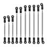 BrewJa 312mm 324mm Wheelbase Stainless Steel Suspension Links Plastic Rod End Unassembled Kit for 1/10 RC Crawler Car Traxxas TRX4 (Color : 312mm) view 1