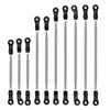 BrewJa 312mm 324mm Wheelbase Stainless Steel Suspension Links Plastic Rod End Unassembled Kit for 1/10 RC Crawler Car Traxxas TRX4 (Color : 312mm) view 4
