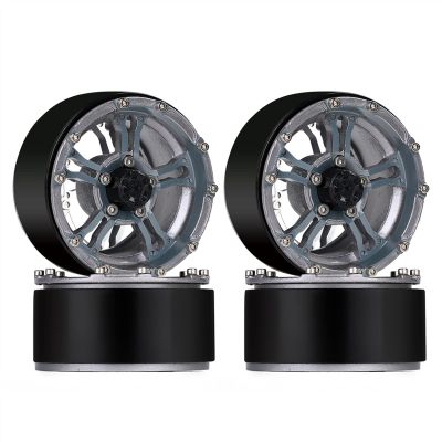 4PCS 171g/pcs Heavy RC Rock Crawler Metal 1.9" BEADLOCK Wheel Rim for 1/10 for Axial SCX10 90046 90047 D90 Modification Accessories (Color : B)