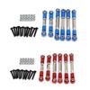 BrewJa Metal Adjustable Tie Rods Turnbuckles Toe Links Linkage Set for 1/10 Arrma Senton Granite 4X4 MEGA 550 Upgrade Parts (Color : Blue) view 2