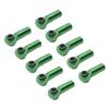 BrewJa 10Pcs Metal M2.5 Link Rod Tie Rod End Ball Joint for Wltoys A959 12428 144001 WPL C14 C24 MN D90 MN99S RC Car Upgrades Parts (Color : Green) view 1