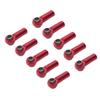 BrewJa 10Pcs Metal M2.5 Link Rod Tie Rod End Ball Joint for Wltoys A959 12428 144001 WPL C14 C24 MN D90 MN99S RC Car Upgrades Parts (Color : Green) view 4
