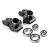 BrewJa Metal Front Steering Knuckle and Rear Hub Carrier for 1/8 Arrma KRATON Outcast Notorious BLX 6S RC Car Upgrade Parts Accessories (Color : Rear Black) view 1