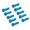 BrewJa 10Pcs Metal M2.5 Link Rod Tie Rod End Ball Joint for Wltoys A959 12428 144001 WPL C14 C24 MN D90 MN99S RC Car Upgrades Parts (Color : Blue) view 1