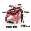 BrewJa Metal Dual Cooling Fan 4985 1717 Motor Heat Sink for 1/5 Traxxas X-Maxx 6S 8S Arrma KRATON Outcast RC Car Upgrade Parts (Color : Red) view 3