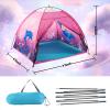BLINWORLD Kids Play Mermaid Tent for Kids, Play Tentes Foldable Pop Up Indoor Outdoor Party Playhouse Tents Toy for Boys Girls-47 * 47 * 41 (Pink) view 2
