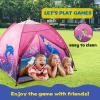 BLINWORLD Kids Play Mermaid Tent for Kids, Play Tentes Foldable Pop Up Indoor Outdoor Party Playhouse Tents Toy for Boys Girls-47 * 47 * 41 (Pink) view 3
