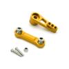 BrewJa Compatible with Wltoys 184011 A949 A959 A969 A979 K929 A959-B A979-B 2pcs Metal Steering Servo Arm Servo Rod 1/18 RC Car Upgrade Parts (Color : Yellow) view 1
