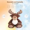 SuzziPals Heatable & Coolable Moose Stuffed Animal, Plushies Microwavable Heating Pad for Soothing & Relaxation, Lavender Scent Stuffed Plush Toys for Stress Relief, Christmas Stuffed Animals Gifts view 2